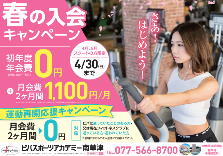 春の入会キャンペーン🌸